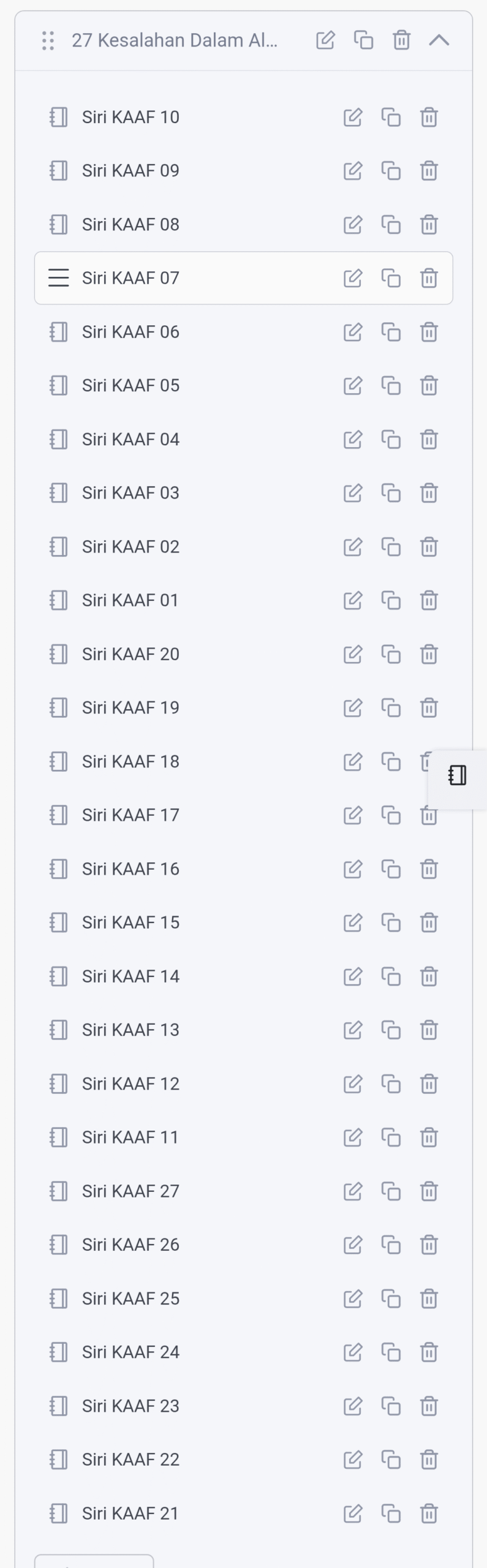 27 Kesalahan Module